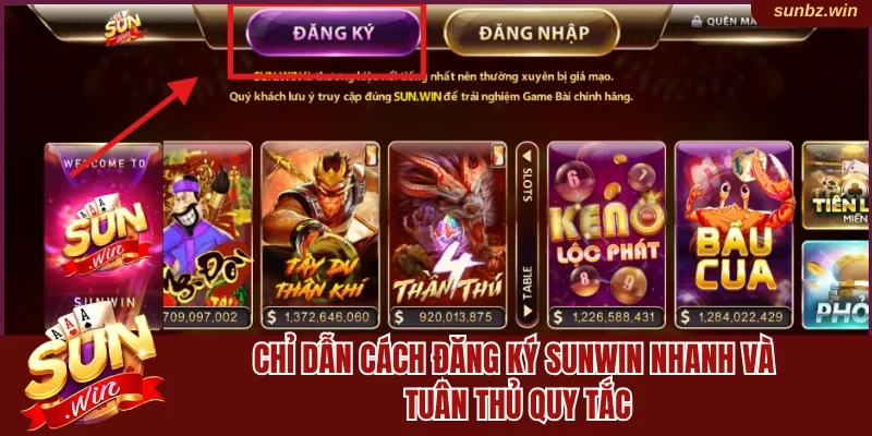 Đăng ký Sunwin